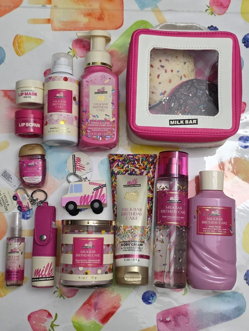 Bath & Body Works Milk Bar Birthday Cake Bath & Body 13 Piece Set New Ultra RARE