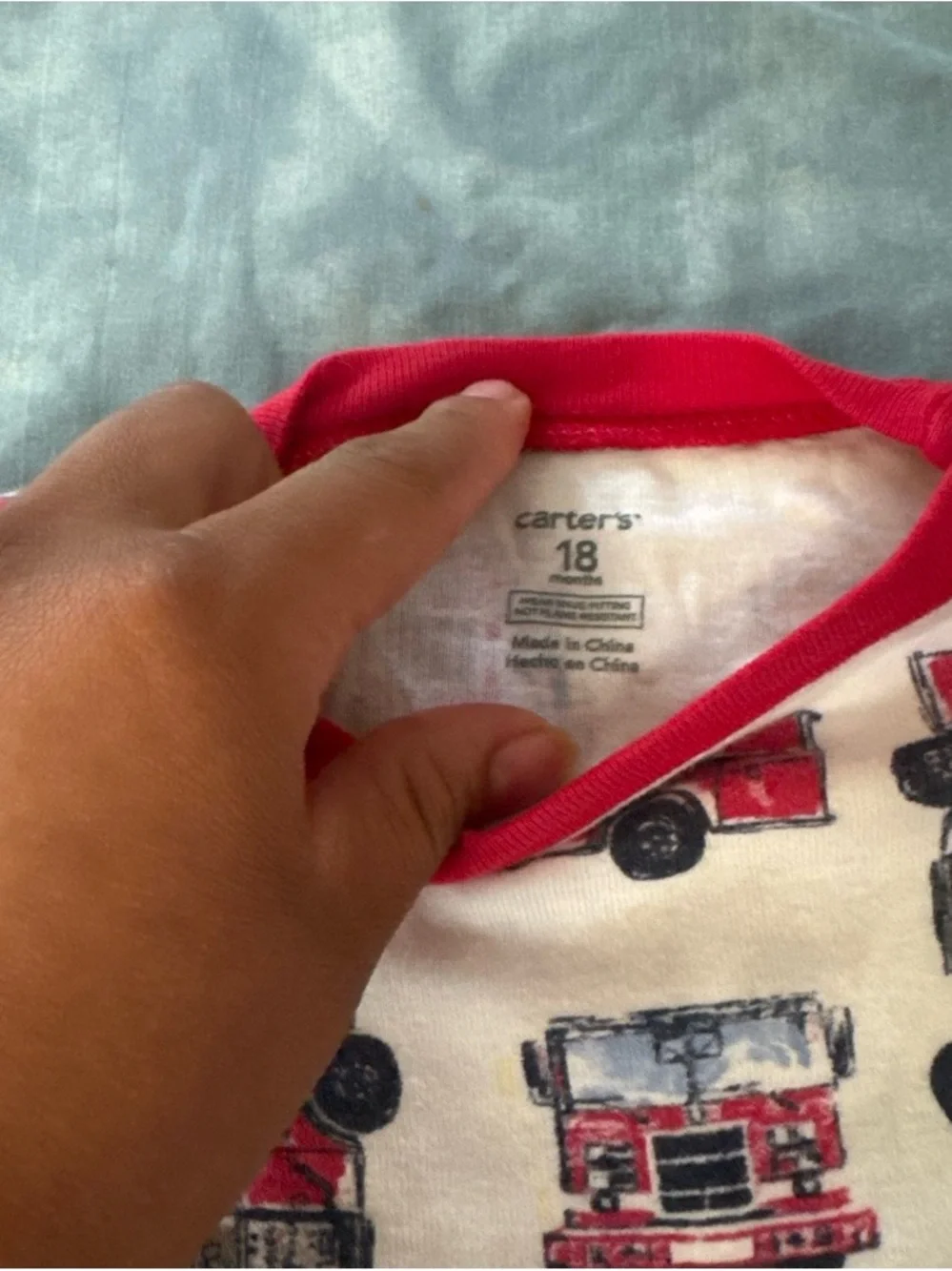 Carters white pajama