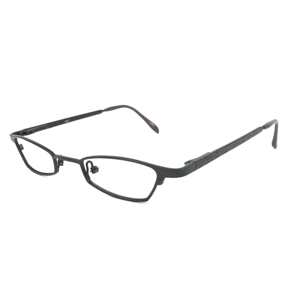 ogi Petite Eyeglasses Frames 2146 COL. 560 Black Rectangle Wire Rim 40-21-135