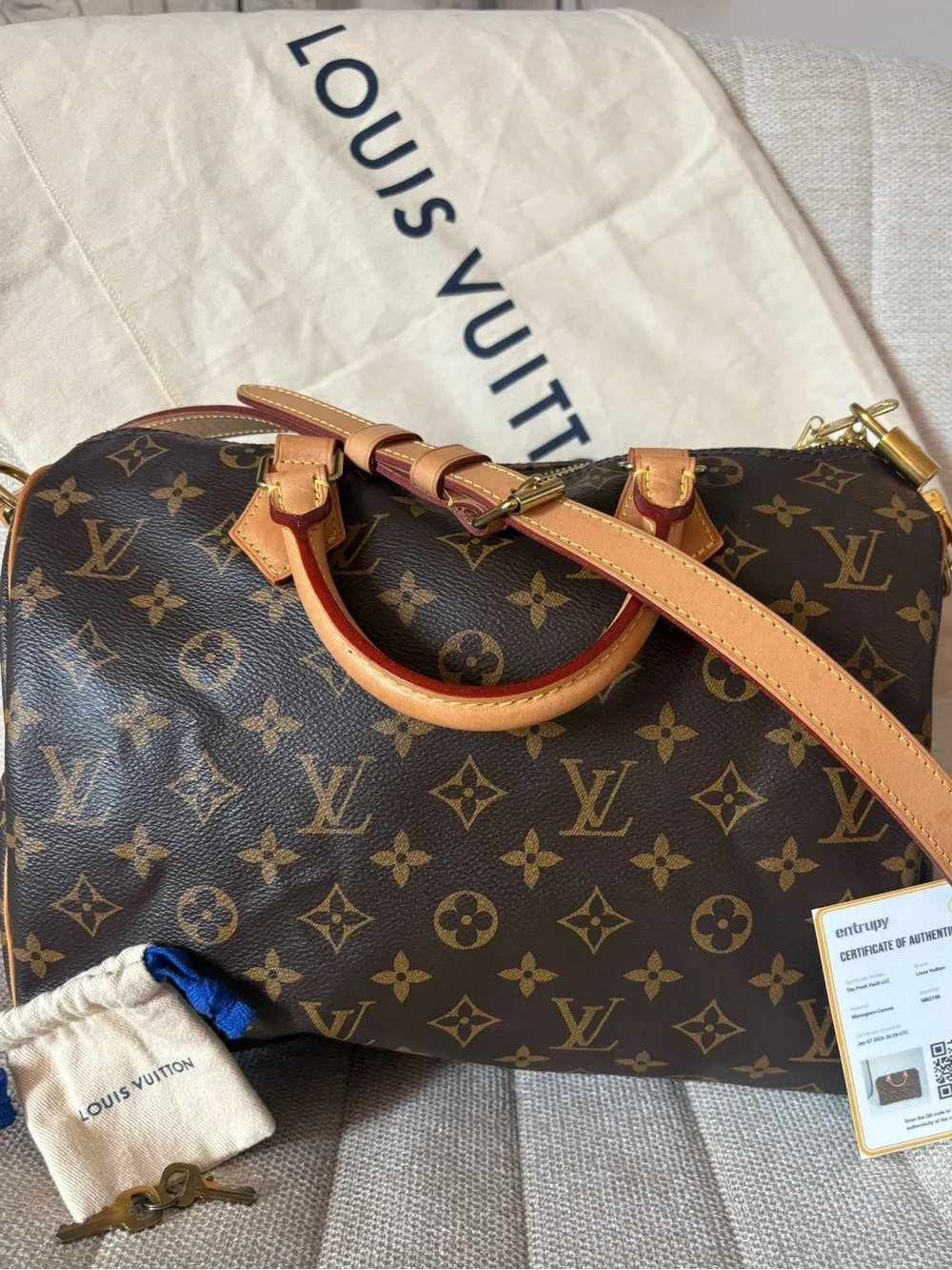 Louis Vuitton monogram canvas Speedy 30 Bandoulière