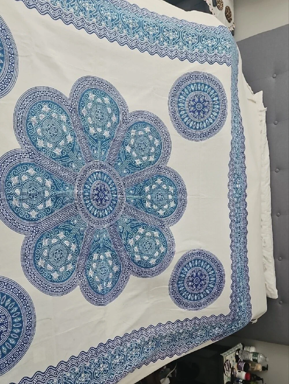 N/A interiors blue floral
