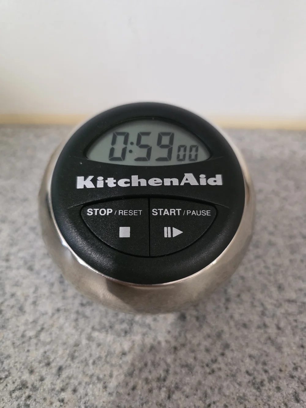 KitchenAid Black and Silver Digital Kitchen Timer