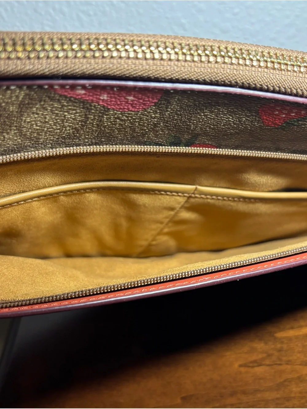 Coach zip pouch
