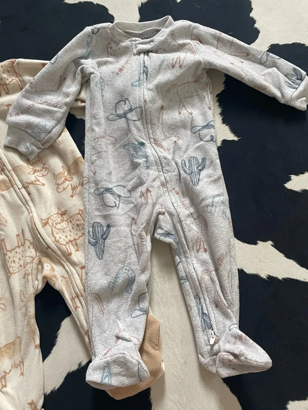 Fleece Western Footie Sleeper Bundle