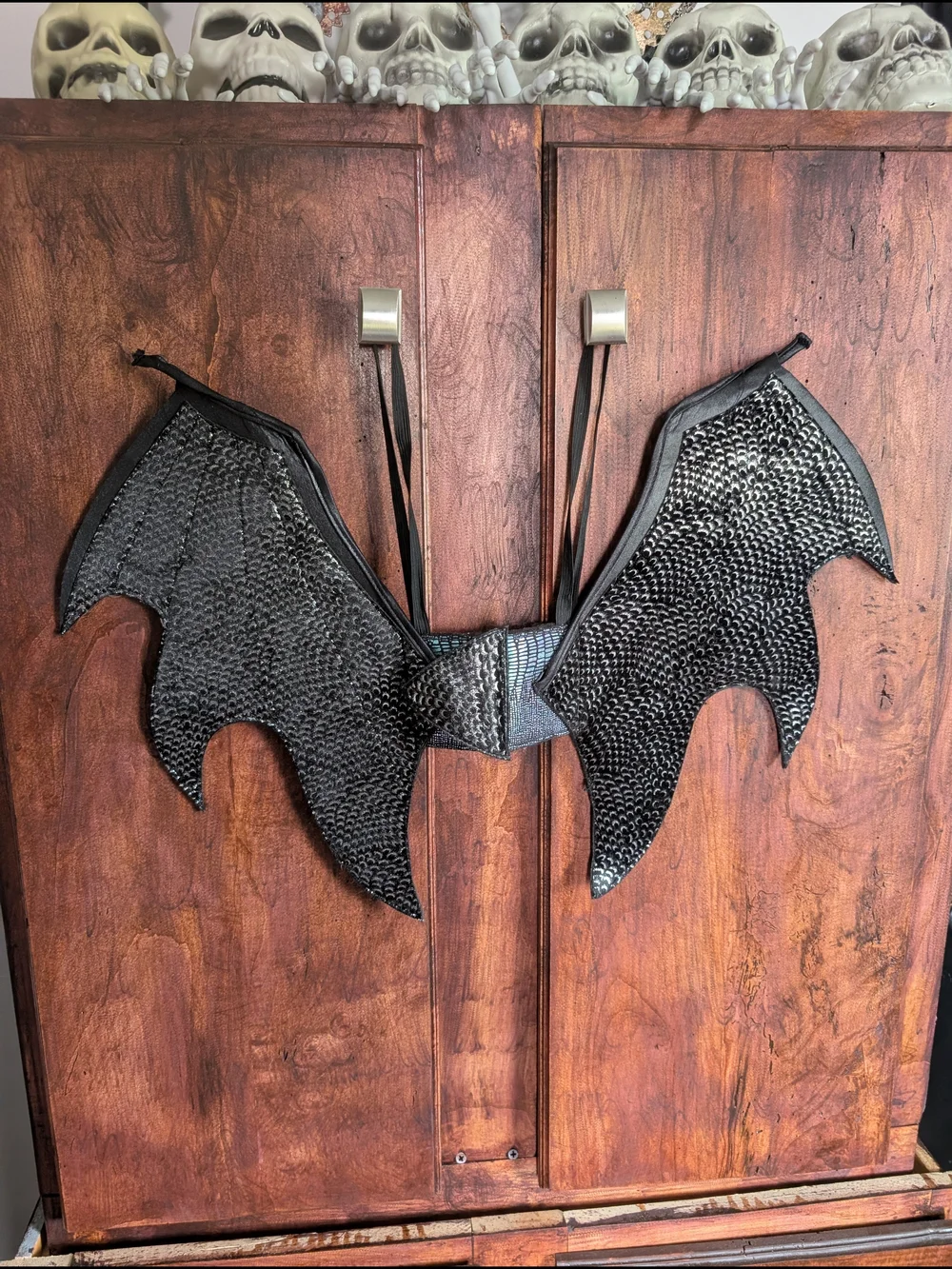 Gothic Black Dragon Wings Costume Accessory