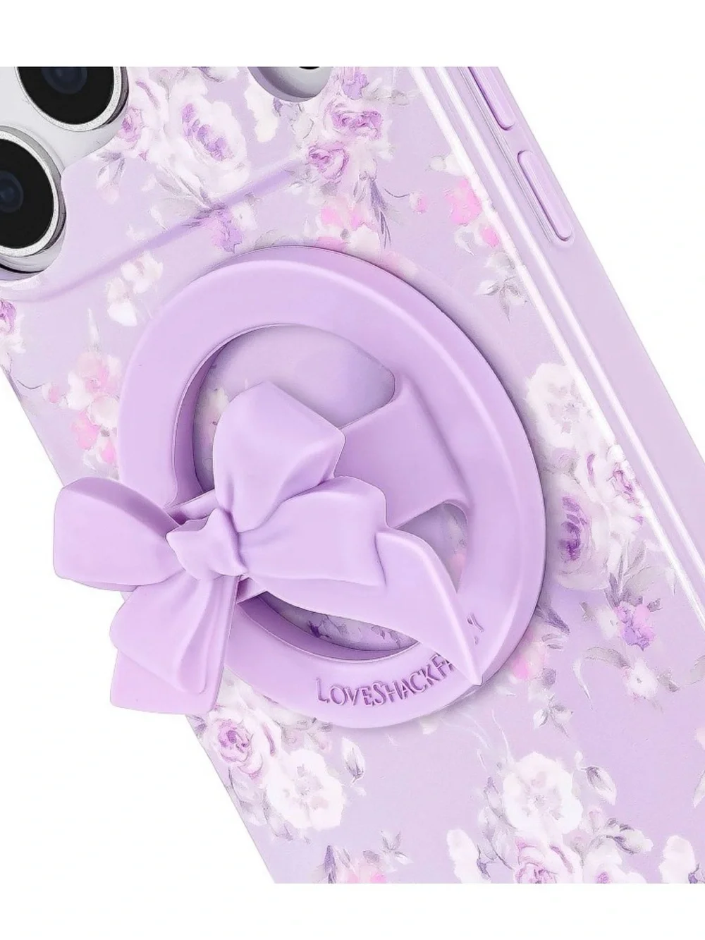 LoveShackFancy x Target - Case-Mate Magnetic Silicone Bow Phone Grip Hibiscus