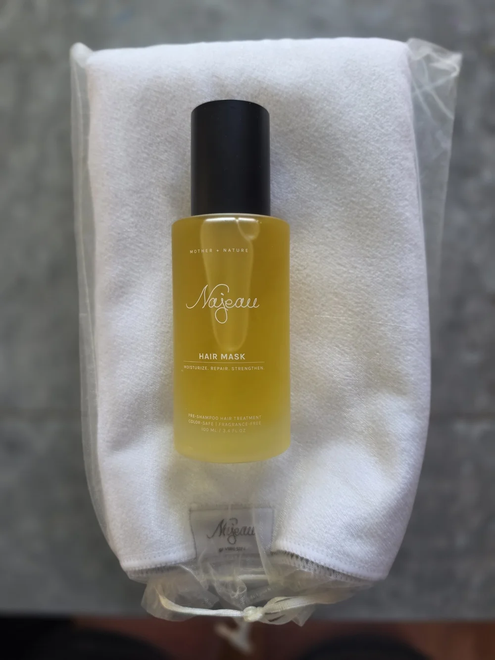 Najeau Pre-Shampoo Hair Mask & Drying Hair Towel