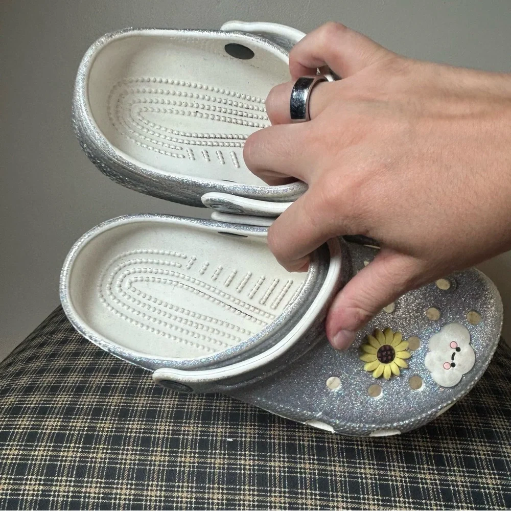 CROCS kids glitter