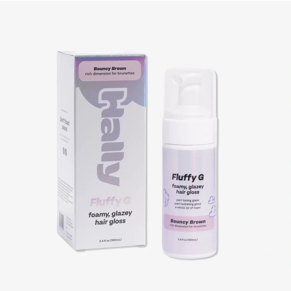 HALLY Fluffy G, Foamy Glazey Hair Gloss Travel Size 1oz NWT