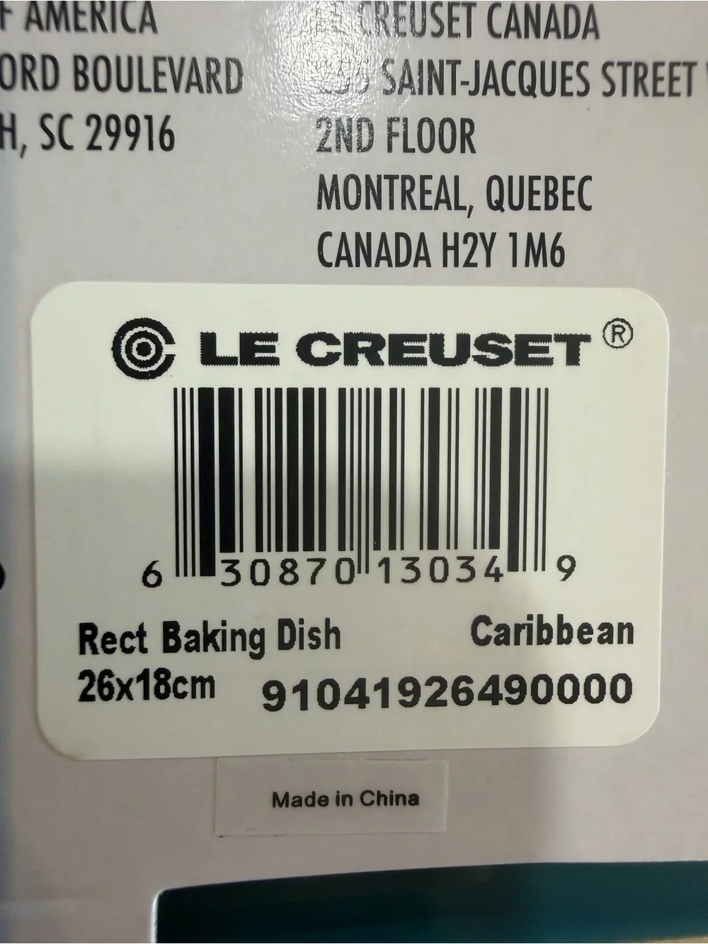 Le Creuset new le