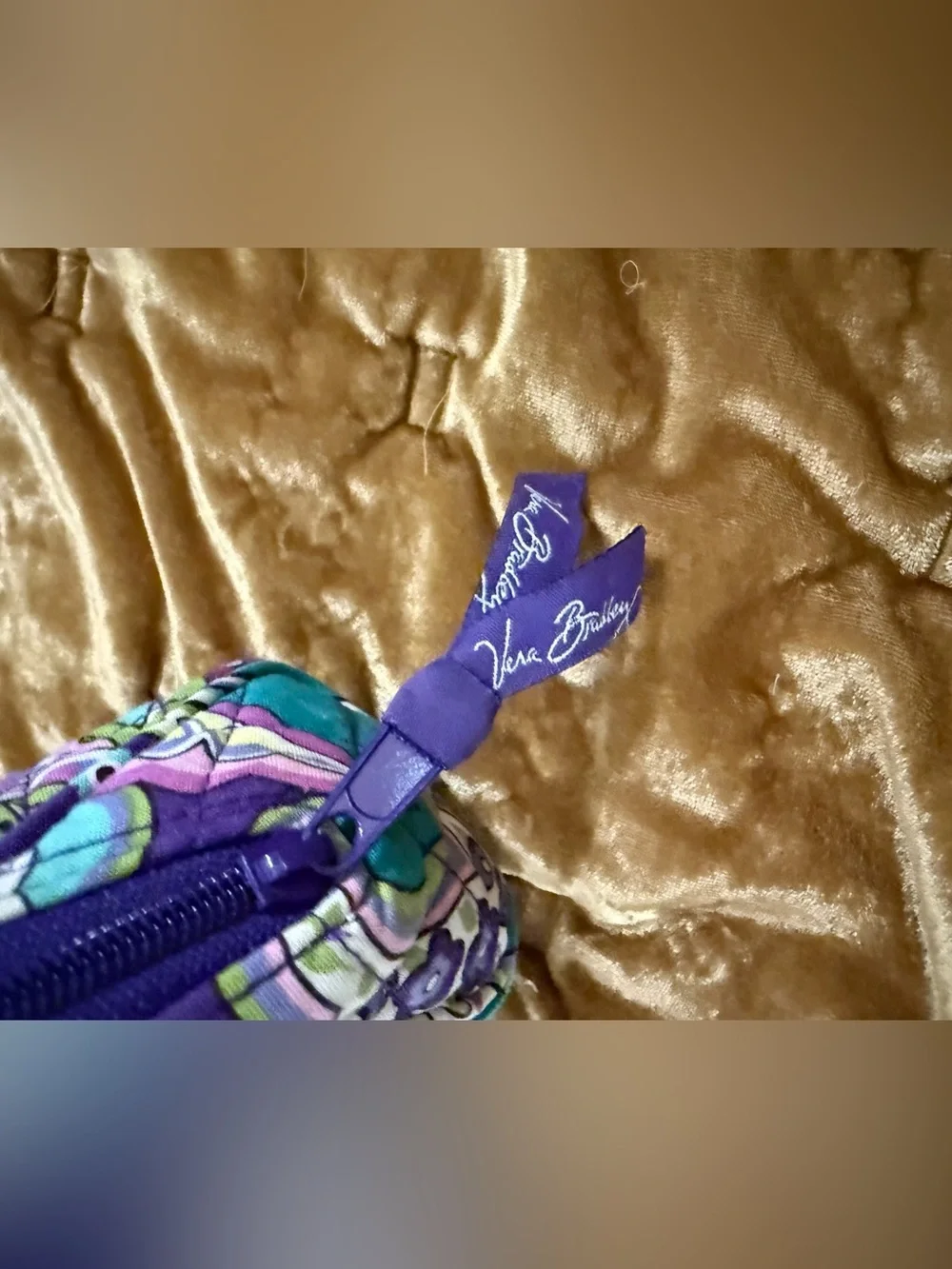 Vera Bradley compact quilted