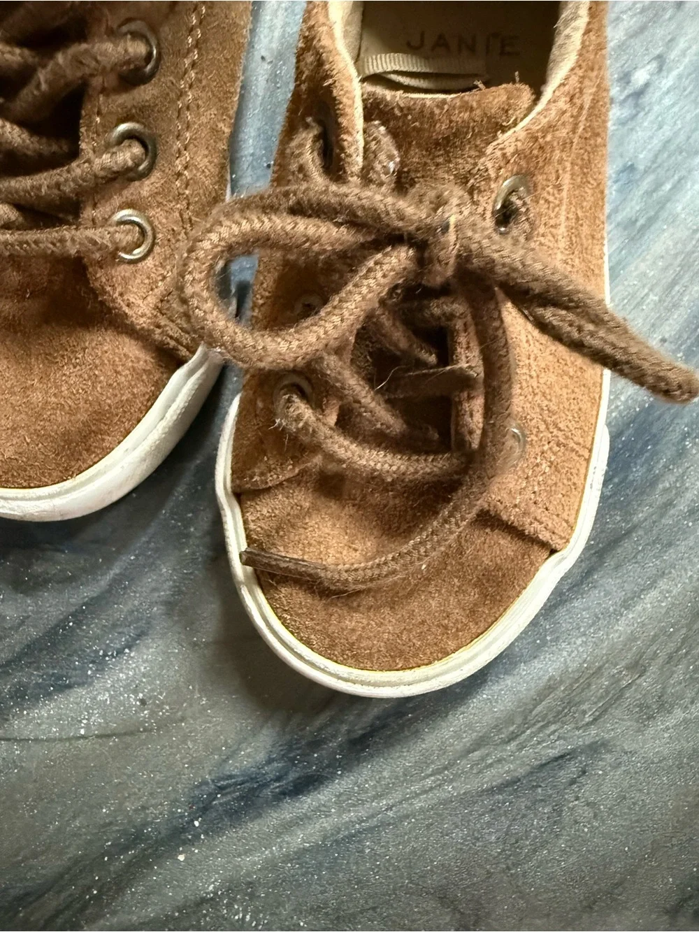 Janie and Jack cognac suede