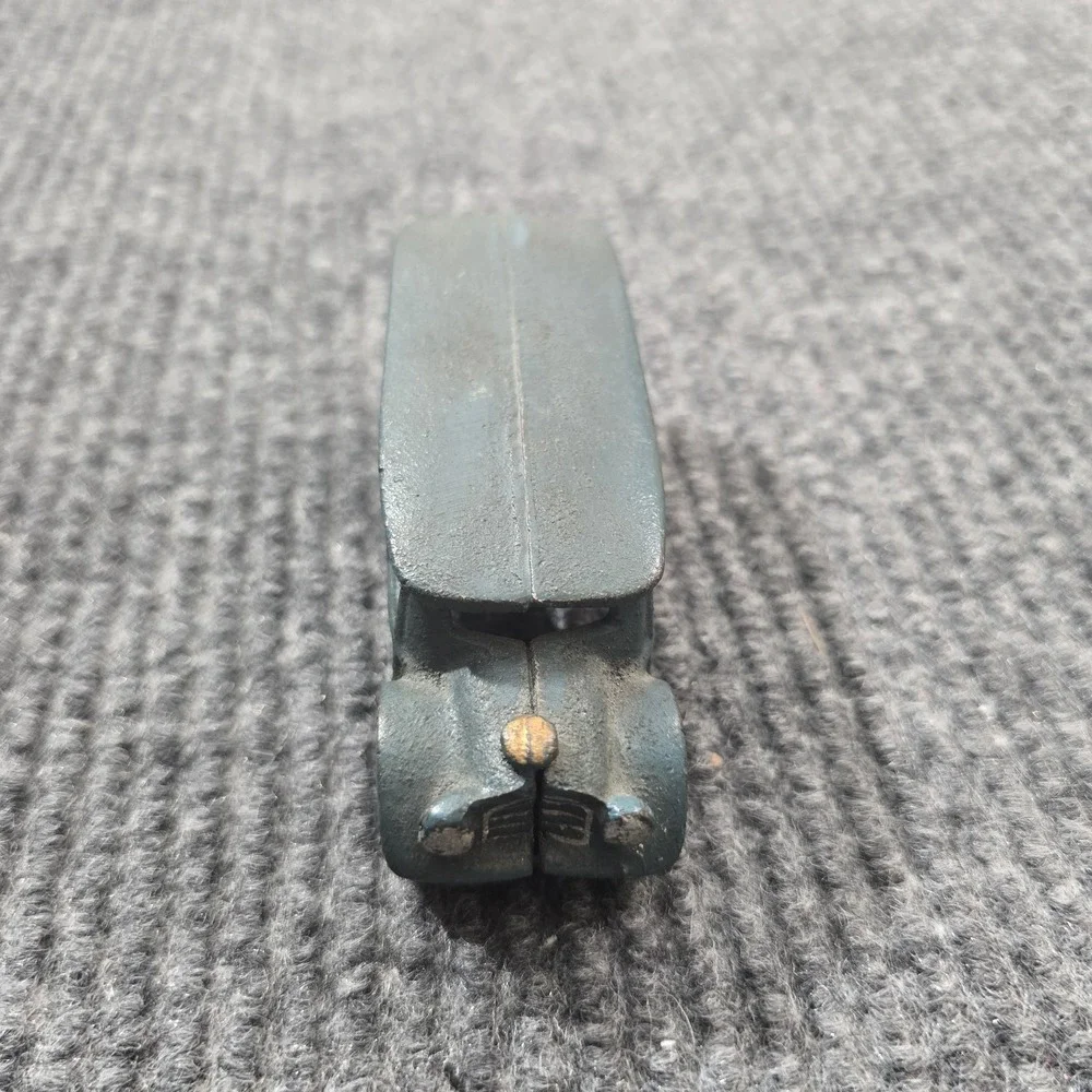 1930's A C Williams Toy Cast Iron Limousine Car Cab Blue 4.5