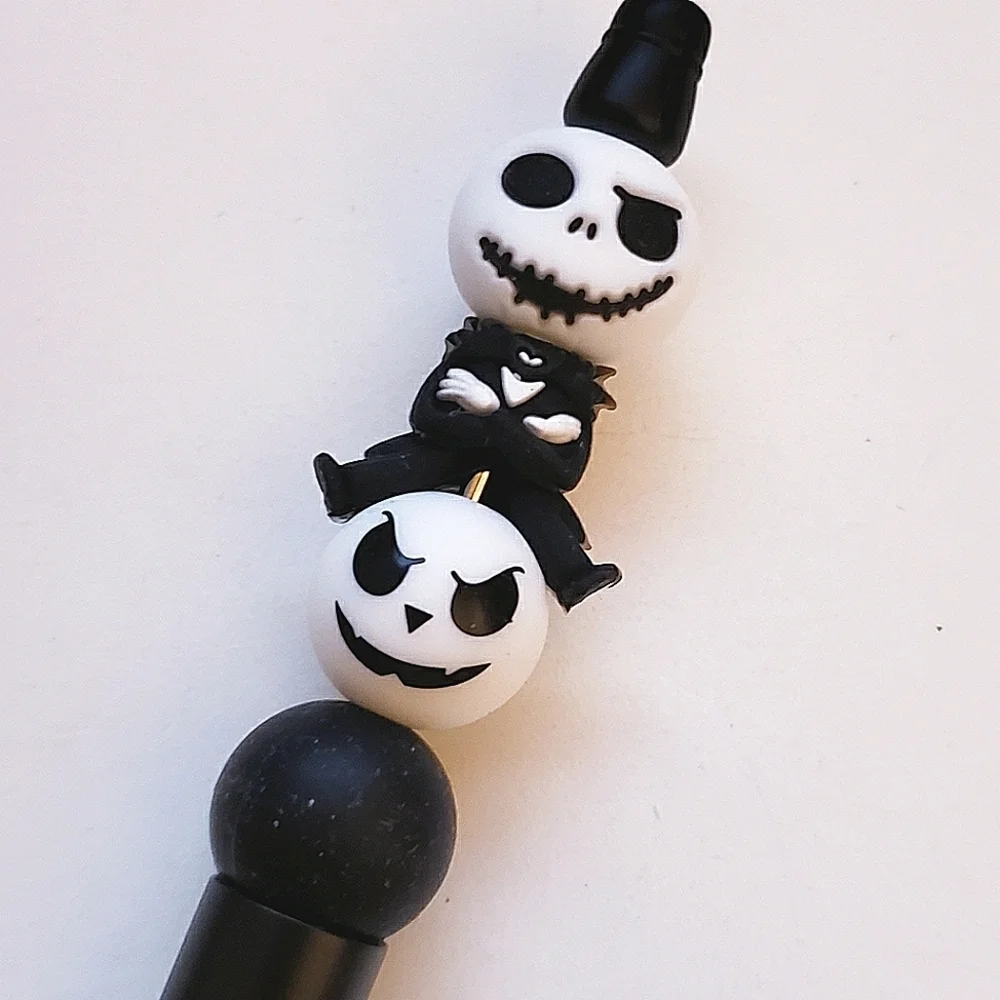 Handmade The Nightmare Before Christmas Jack Skellington Bead Pen