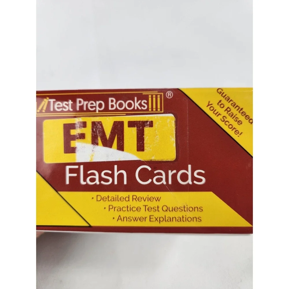 Test Prep Books EMT‎ Flash Cards Emergency Medicine Exam Preparation English