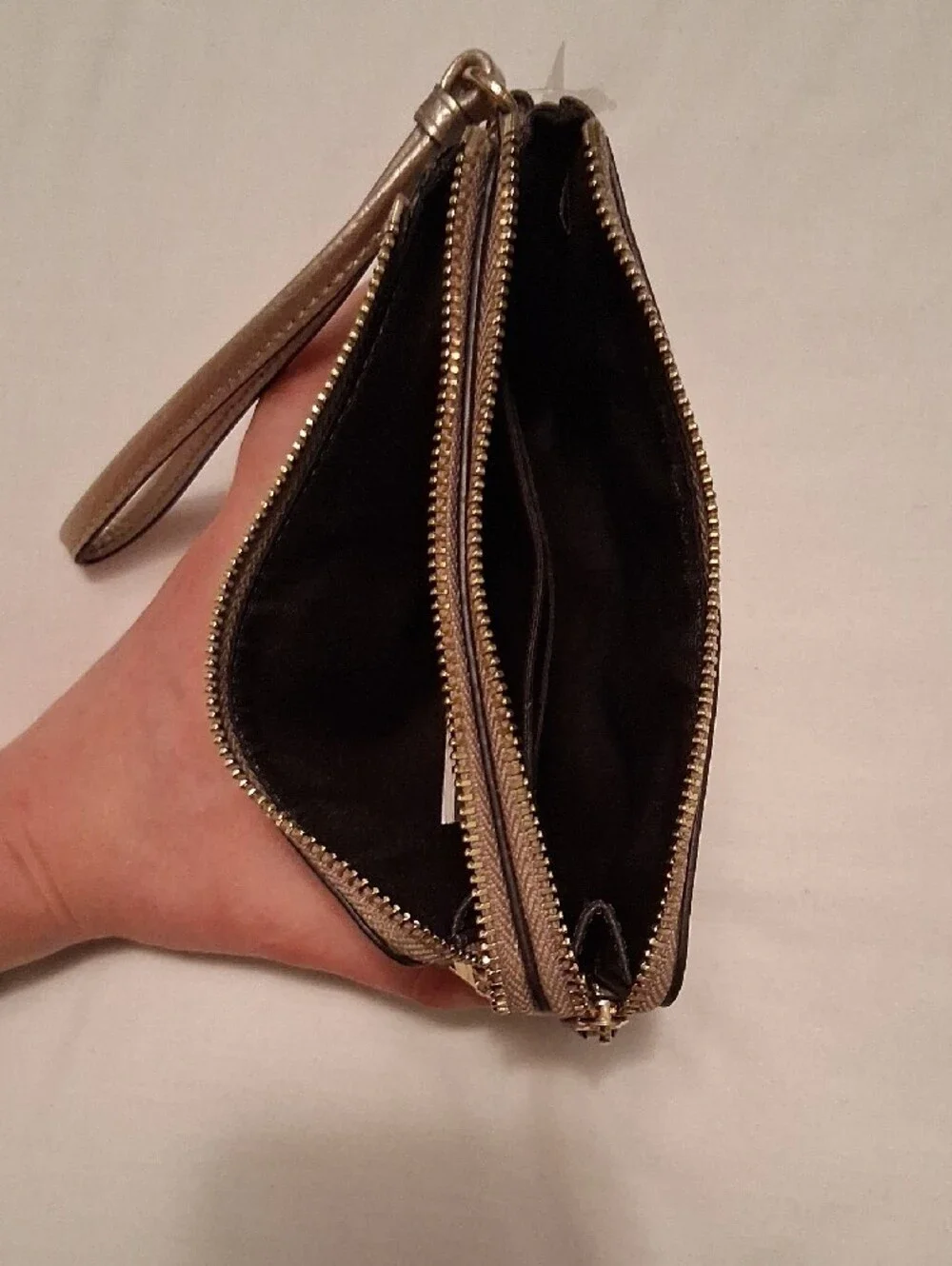 Coach metallic gold