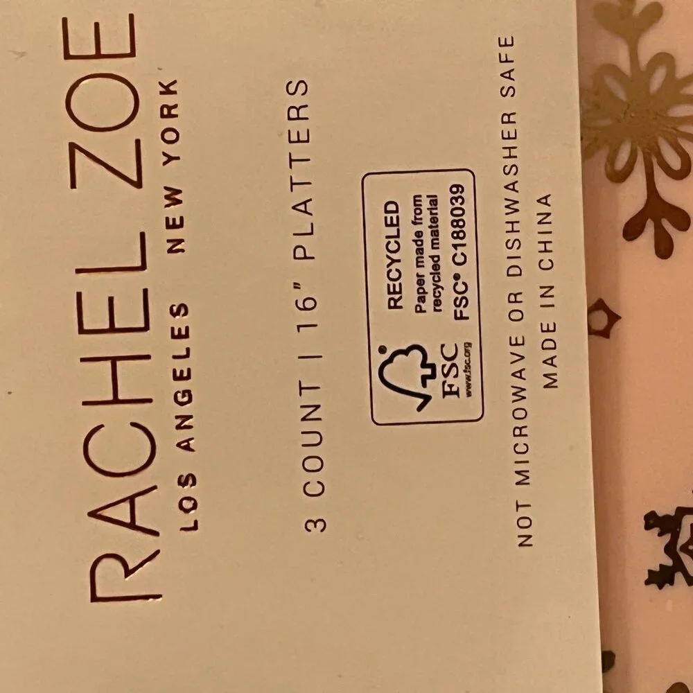 Rachel Zoe plastic reusable