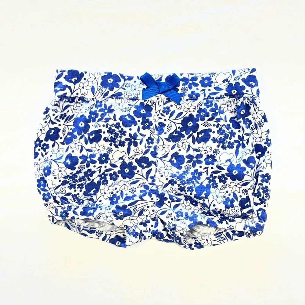 Carter's Blue and White‎ Floral Kids Shorts