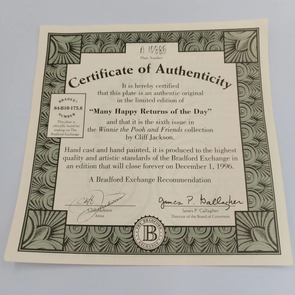 The Bradford Exchange returns by