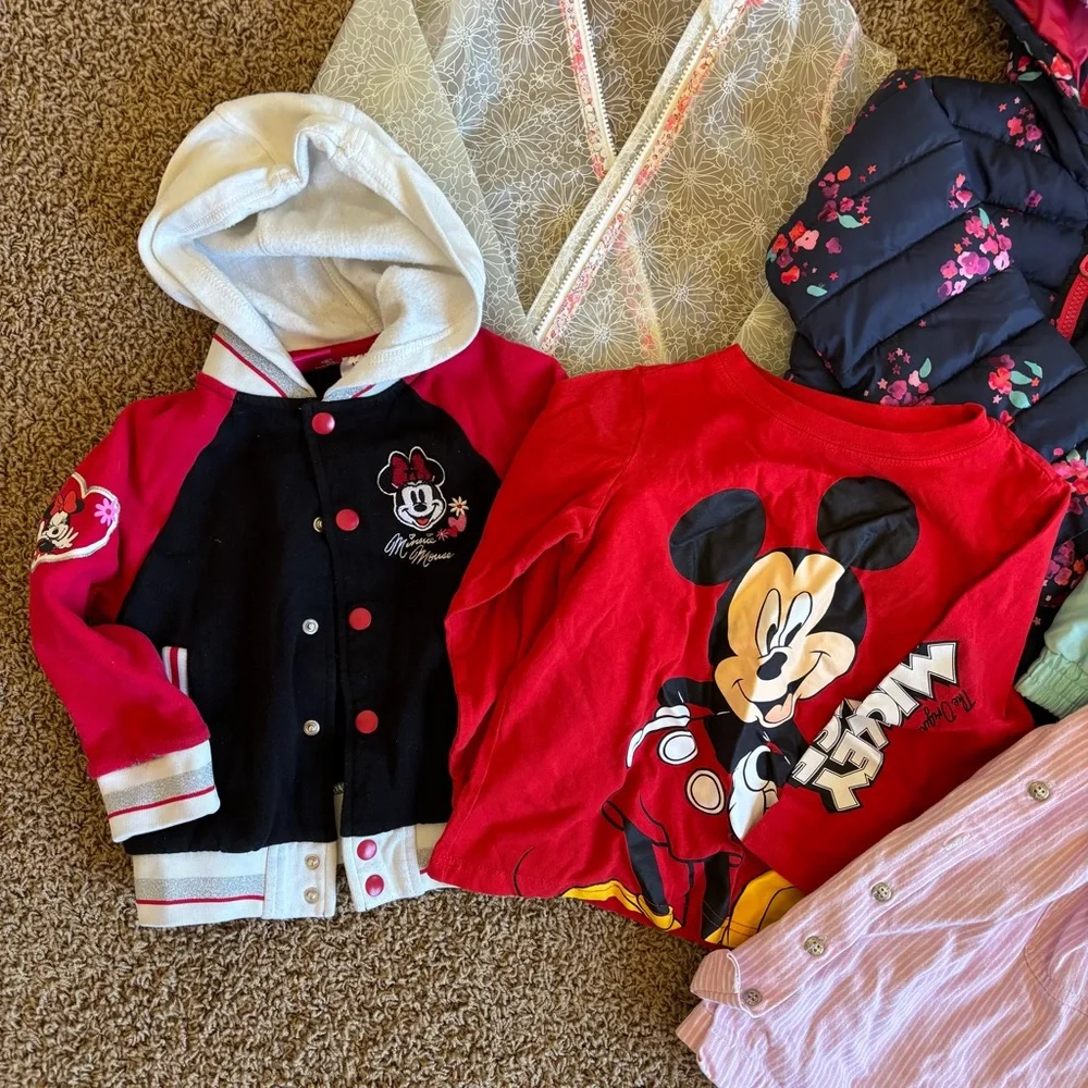 Kids 4T‎ clothing / Jacket bundle All seasons, EUC, Disney, Gap, Ariel, Mickey