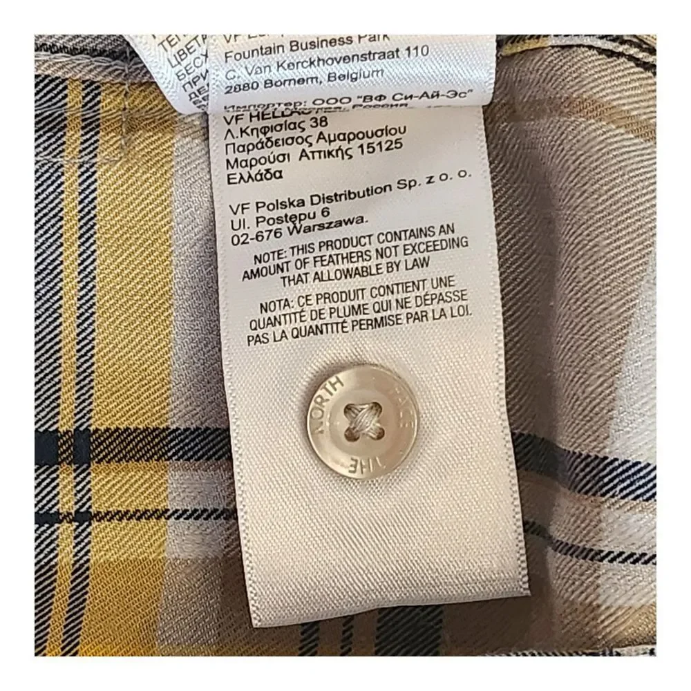 The North Face all measurements