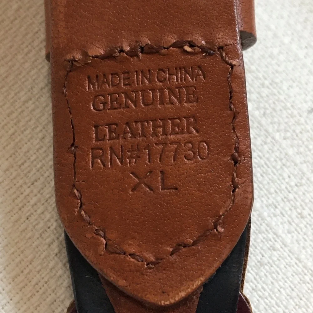 Multi Colored‎ Genuine Leather Herringbone Link Chain Braided Belt