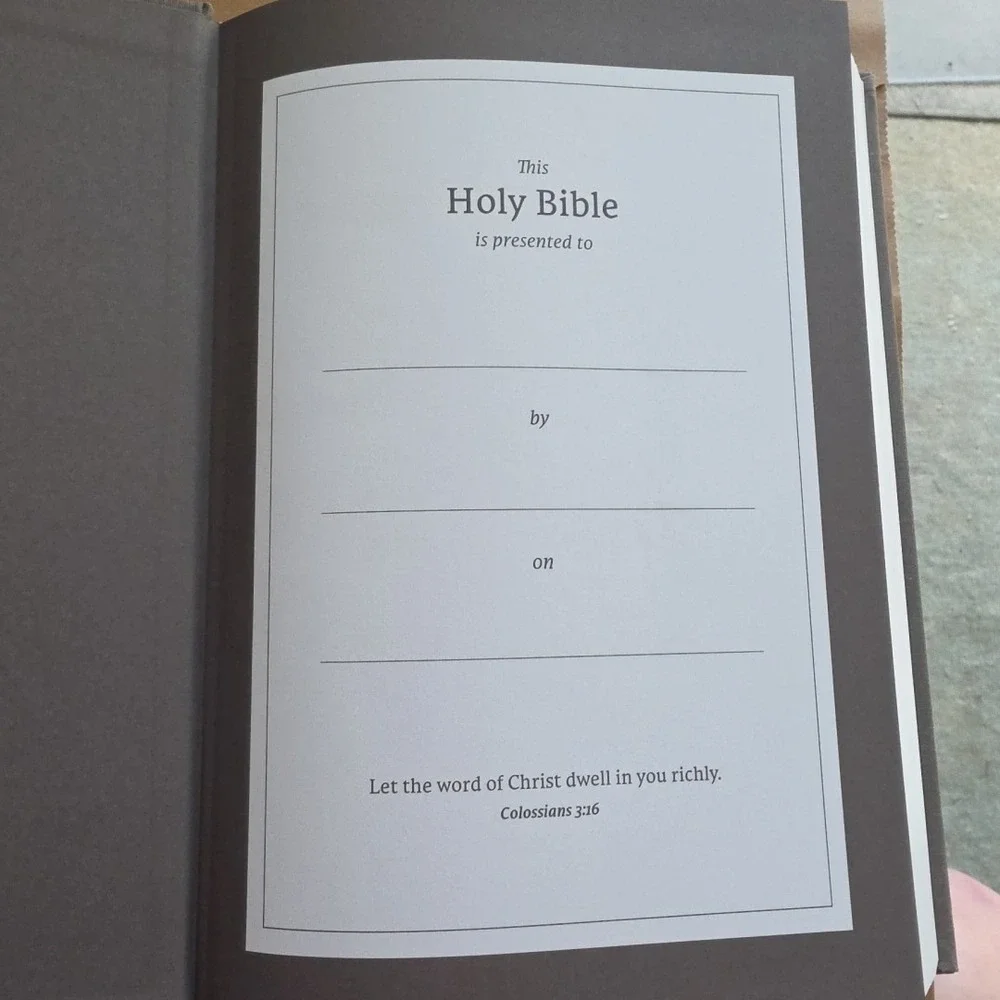 Net Bible Thinline Large Print Cloth over Board Gray BRAND NEW in Shrink Wrap!!!