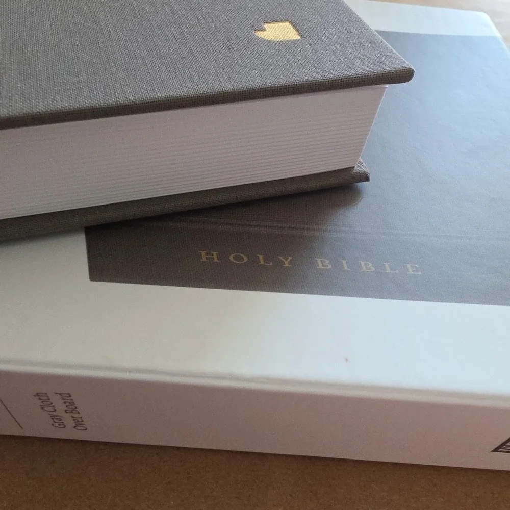 Net Bible Thinline Large Print Cloth over Board Gray BRAND NEW in Shrink Wrap!!!