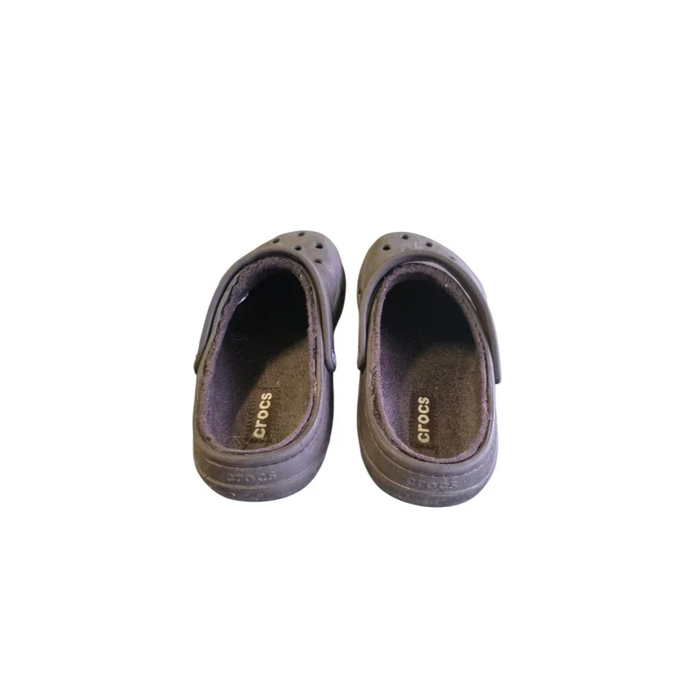 CROCS black faux