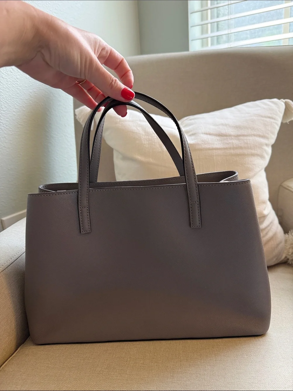 kate spade structured leather