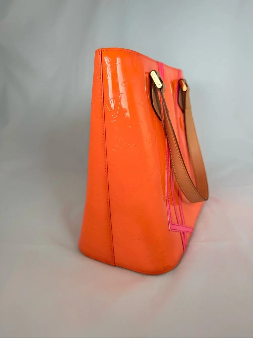 Louis Vuitton shiny orange