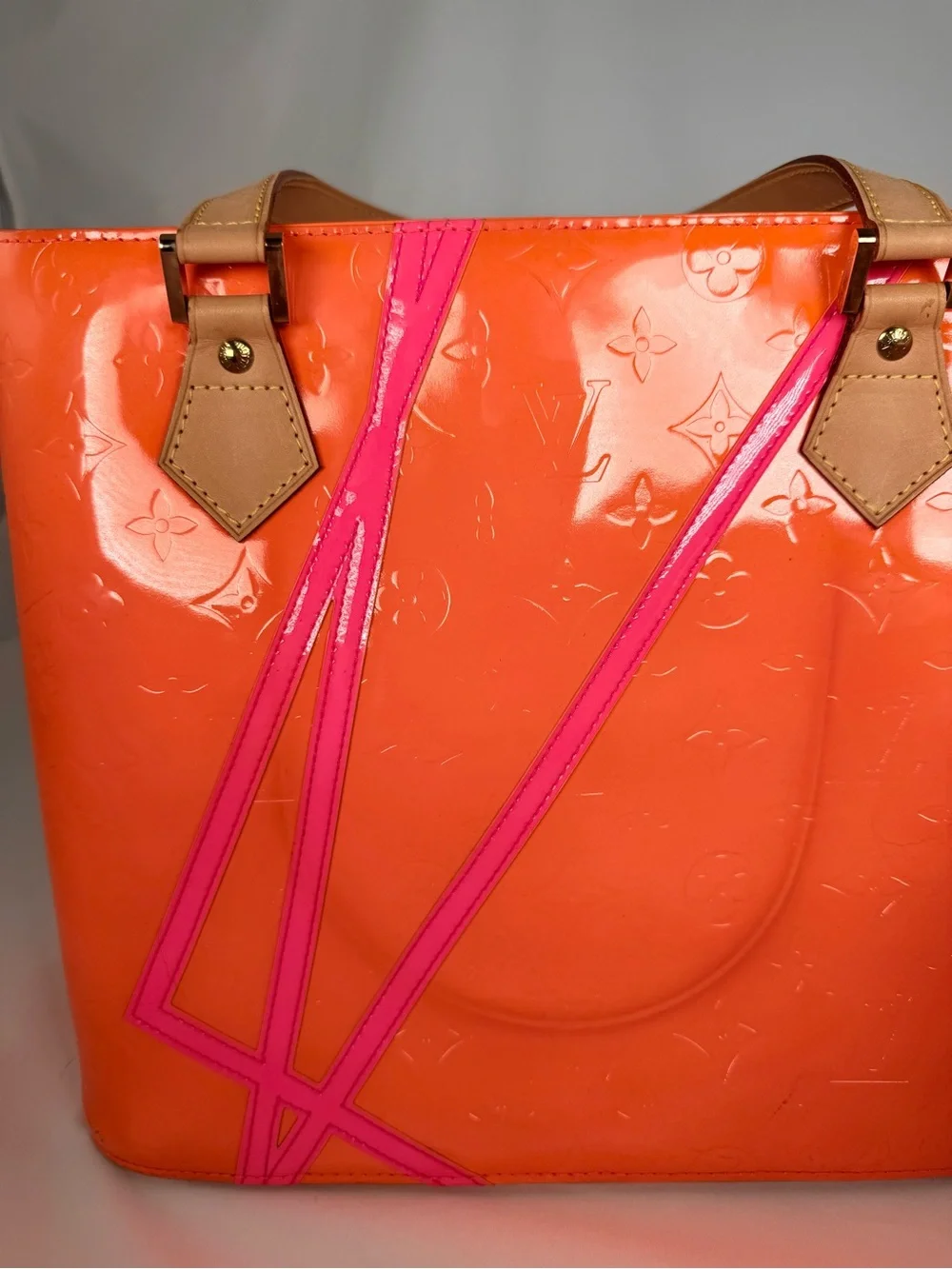 Louis Vuitton shiny orange