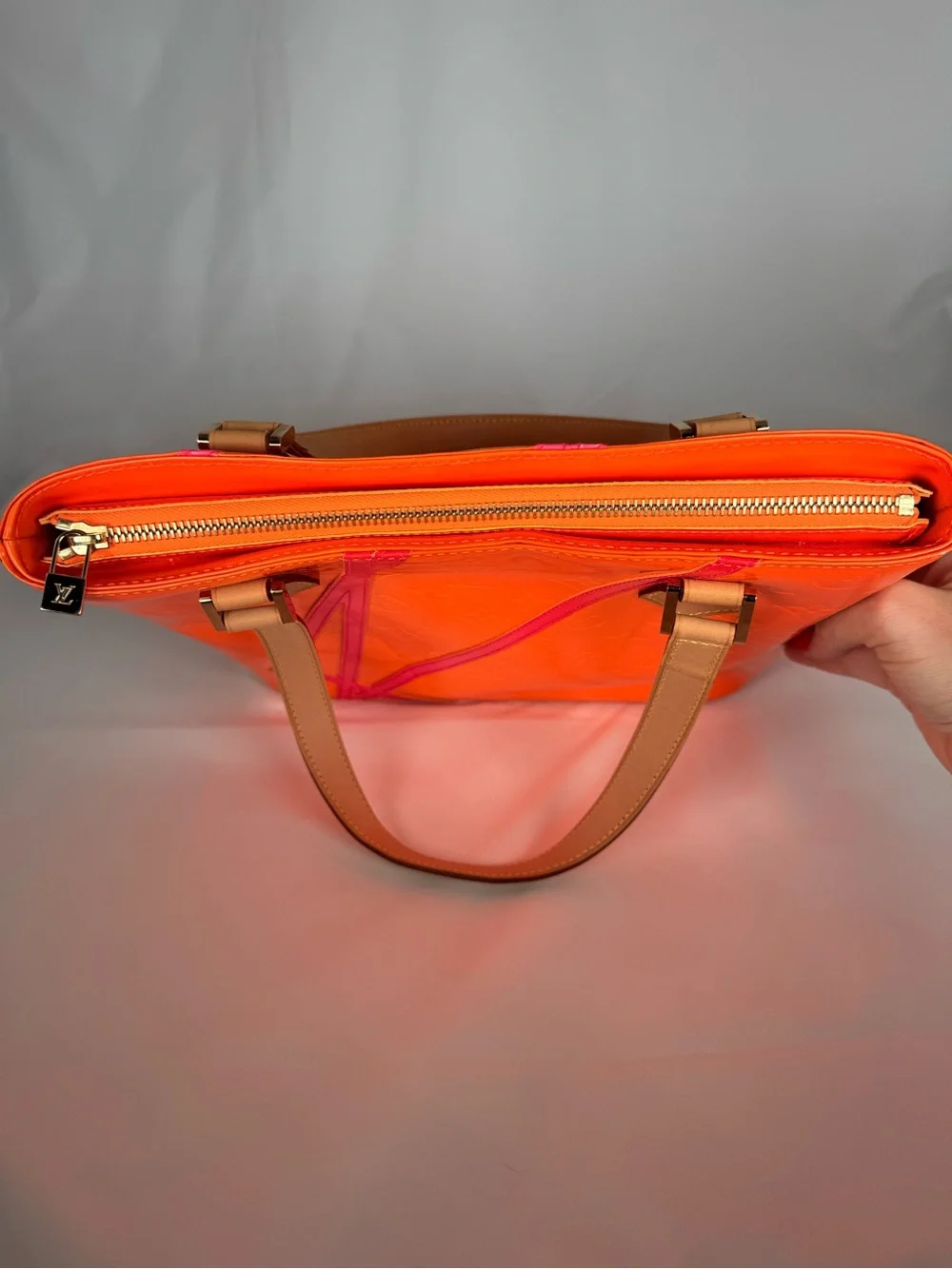 Louis Vuitton shiny orange