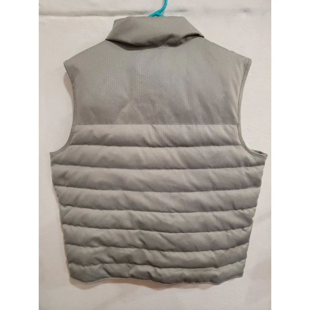 Jordan‎ Brand Nike Men's XL Grey Goose Down Puffer Vest Herringbone 424087-059