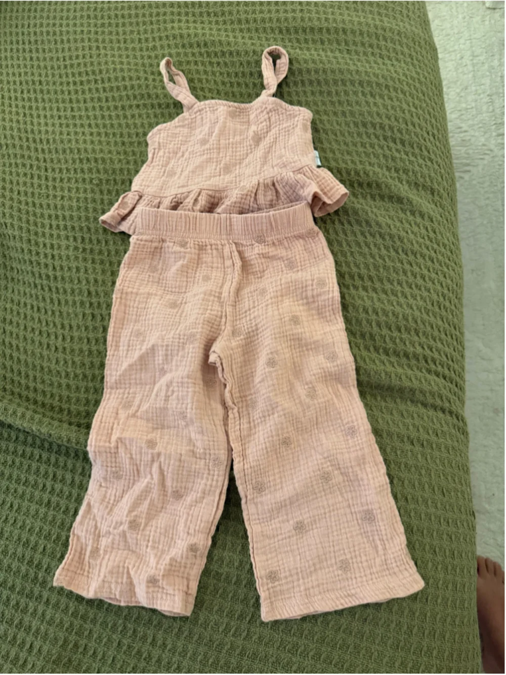 Girls Ivy Hill Floral Muslin Matching Set, Size 4T, Pink