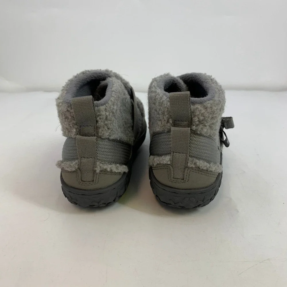 Chaco Revel Chelsea Cozy‎ Gray Fleece Adjustable Strap Ankle Boots Shoes