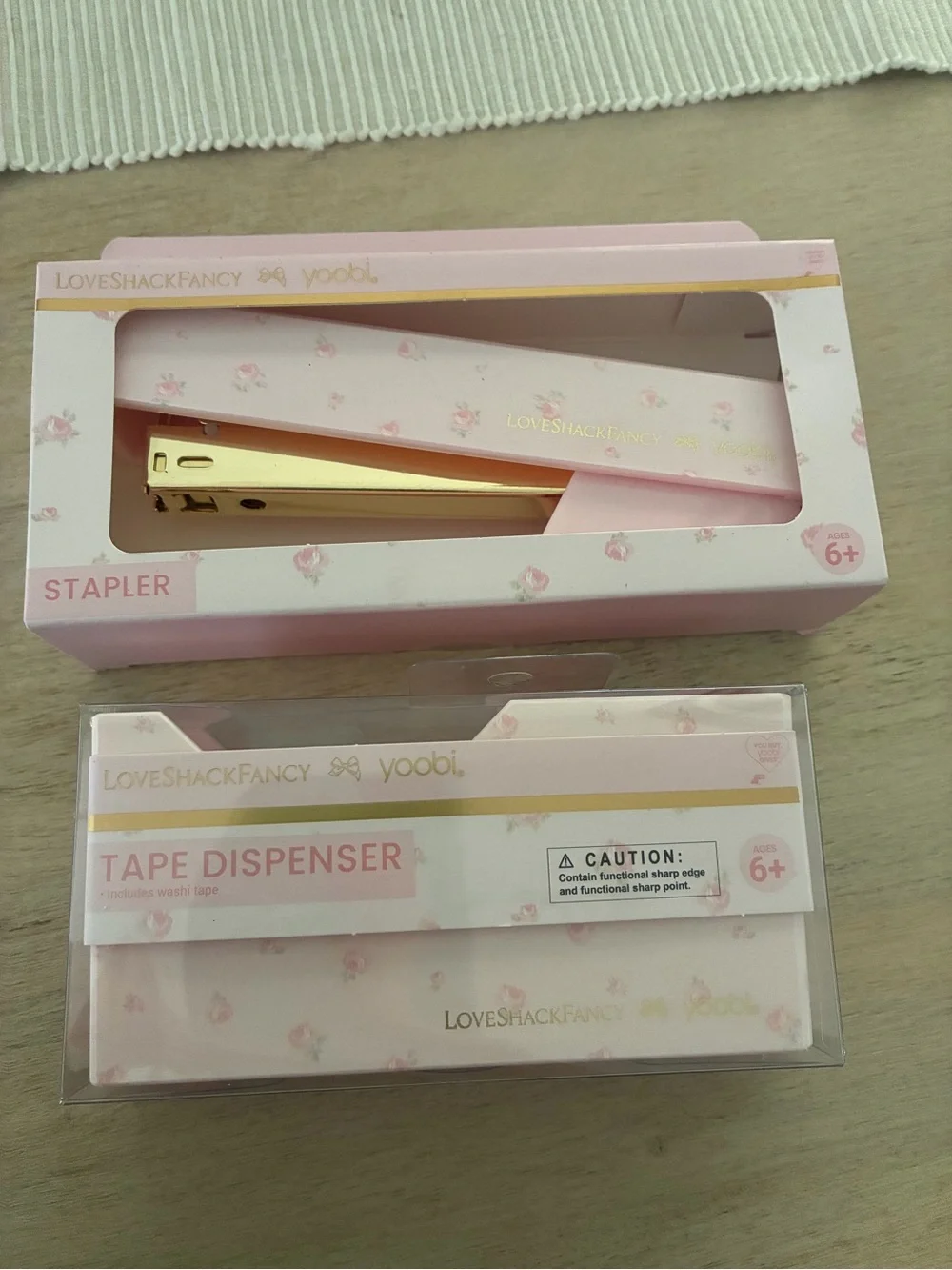 LoveShackFancy coordinated stapler