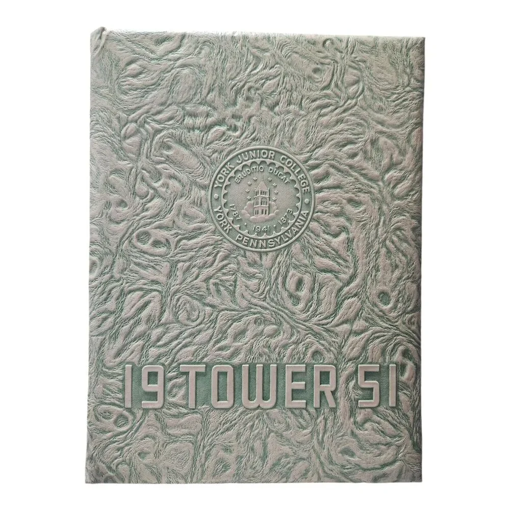 Vintage 1951 York Junior‎ College Tower Yearbook Pennsylvania with Ephemera