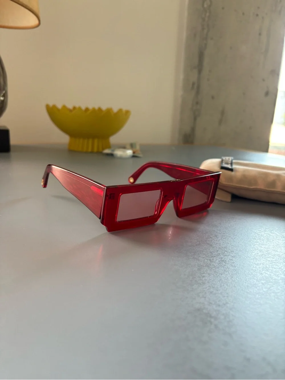 Jacquemus red translucent