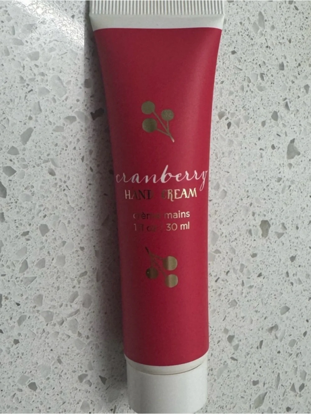 Cranberry hand cream