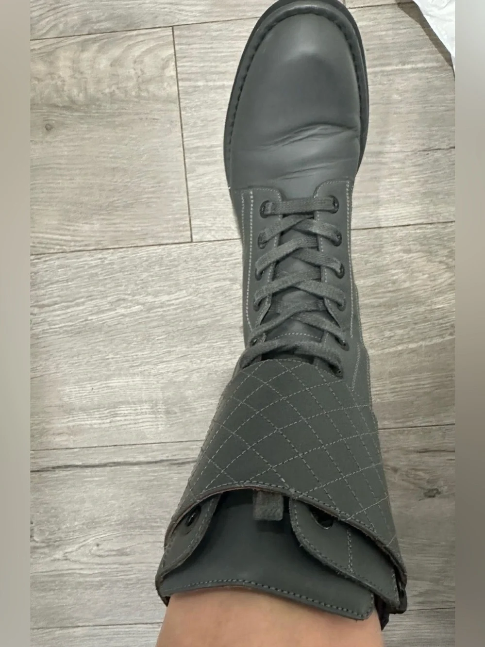 CHANEL combat boots