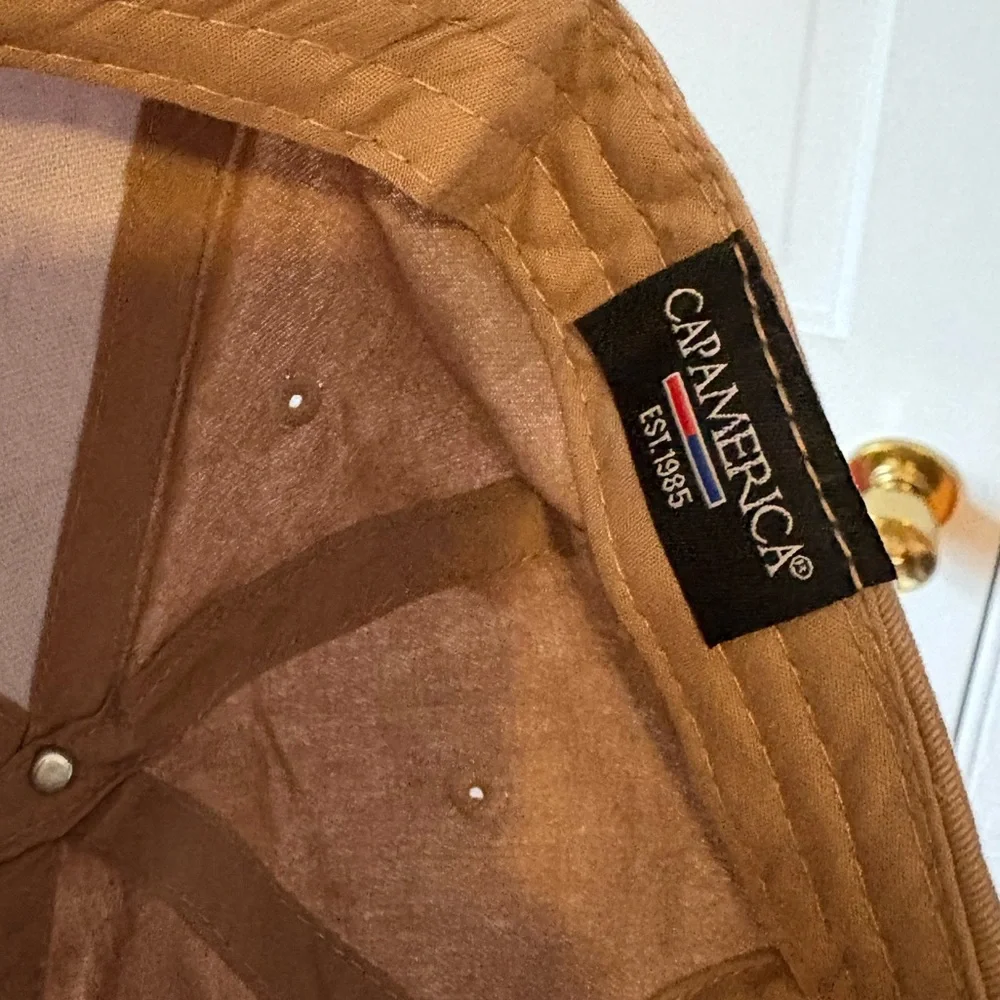 Starbucks Barista Employee Spell Out Baseball Hat Cap Brown Mocha Cafe Tan Beige