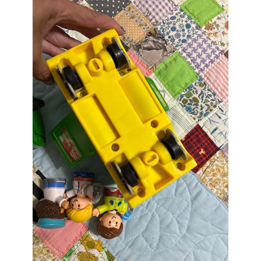 FP Little People Friendly Passengers Train Green Lights Sound Set CLEAN & WORKS