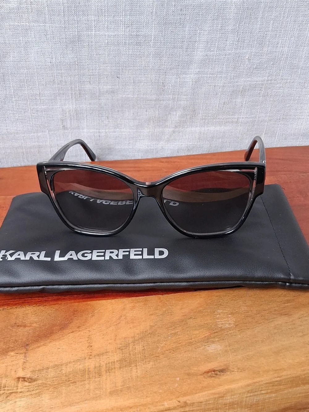 Karl Lagerfeld KL6069S Black Crystal Cat Eye Sunglasses