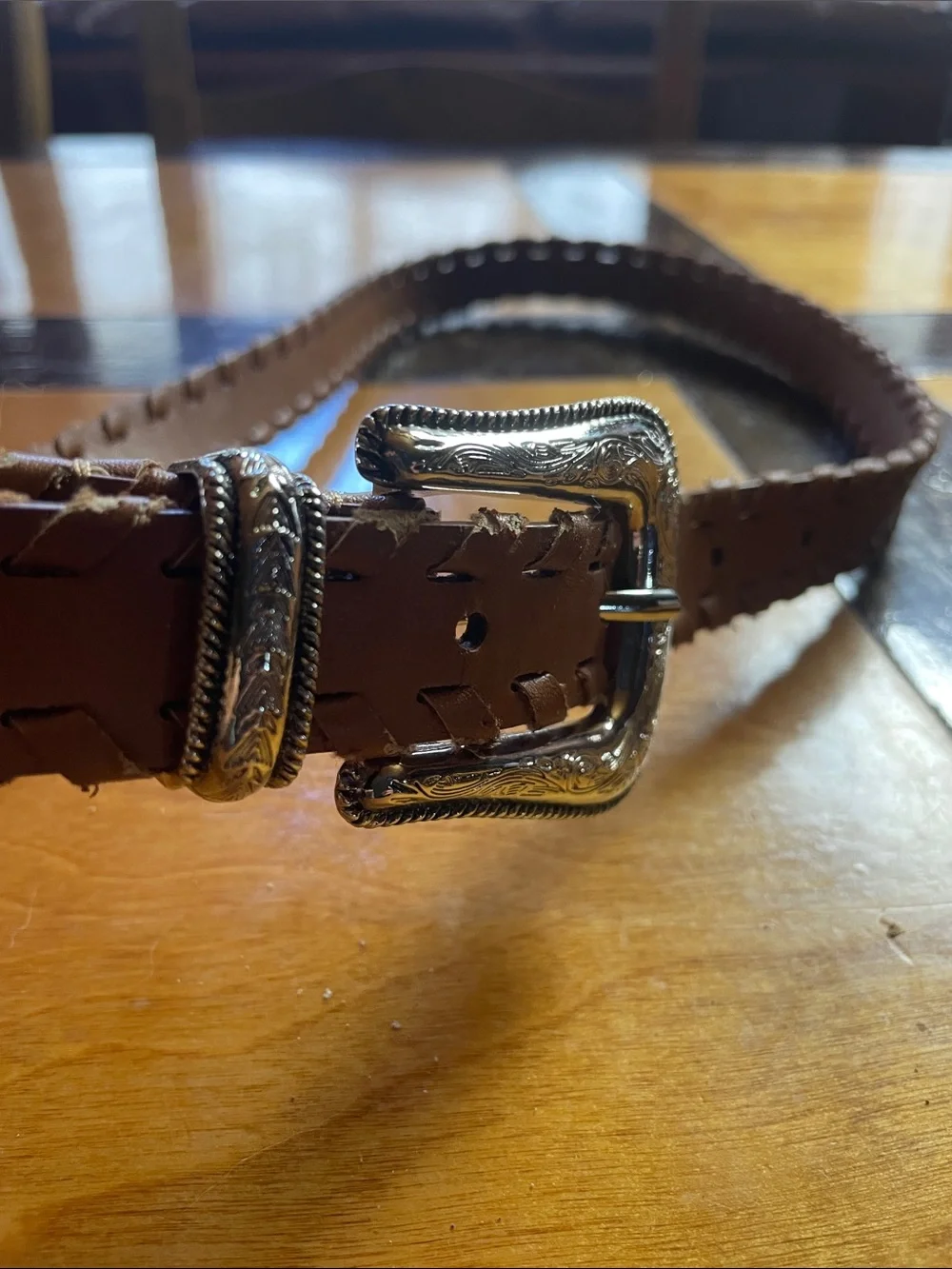 No brand tan braided