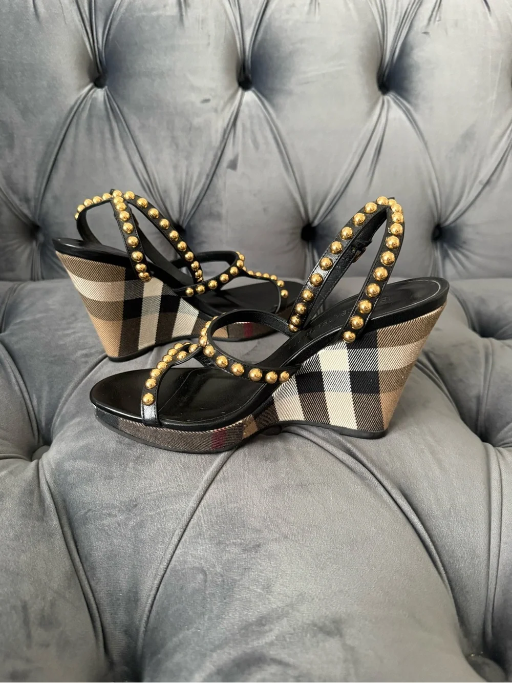 Burberry wedge sandals