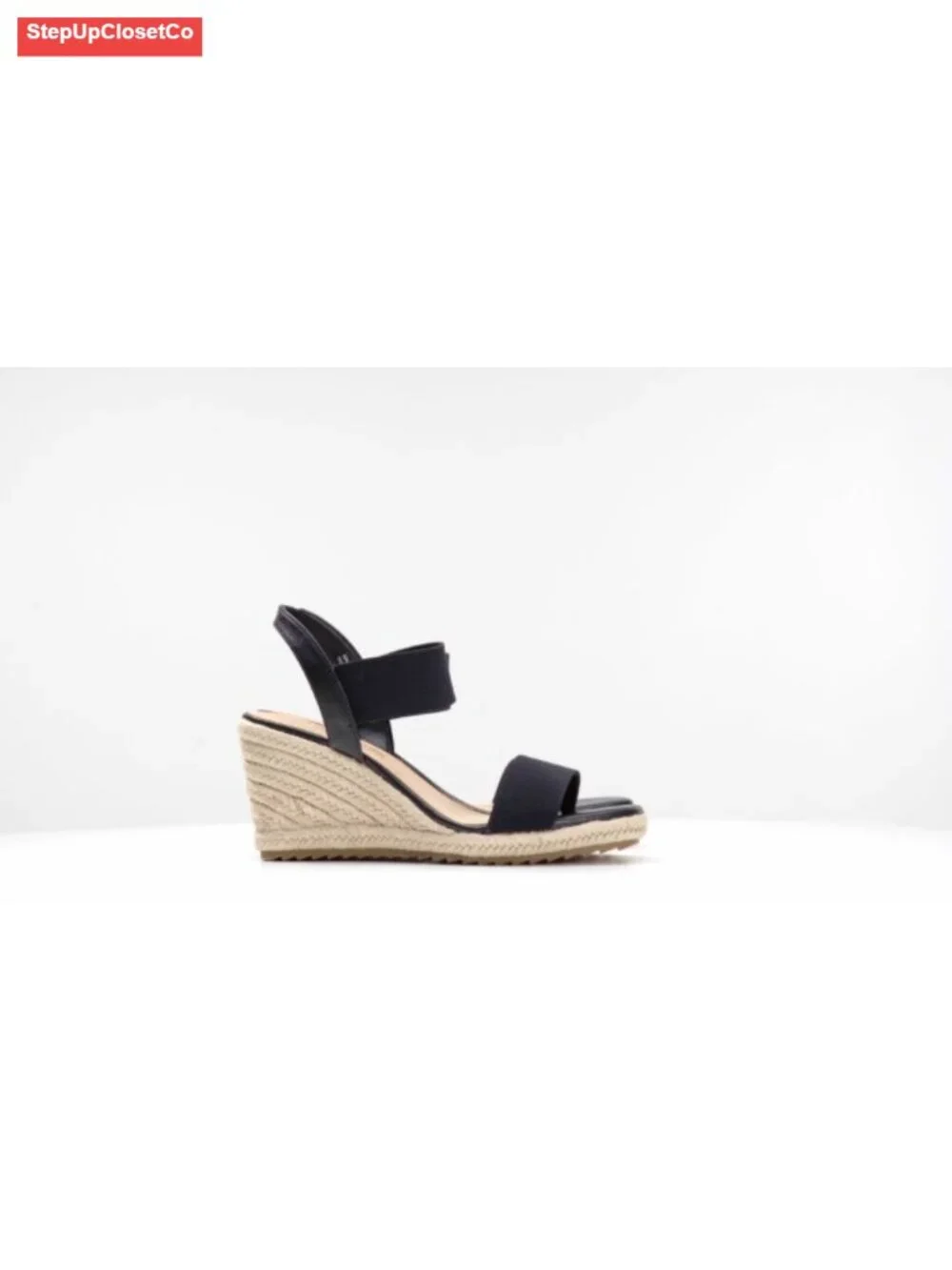 Espadrille Platform Wedge Sandals Open Toe Ankle Strap Slip On Non Slip