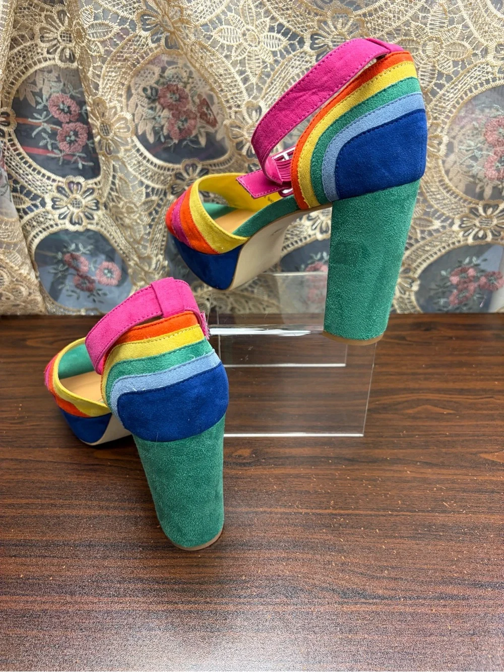 Unique Vintage vibrant rainbow