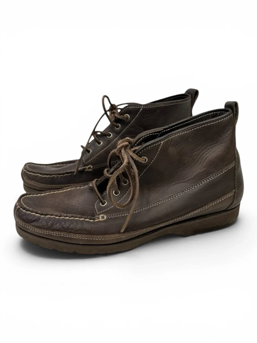 Eddie Bauer Brown Chukka Boots Moccasin Style Men’s 9.5 Womens 11