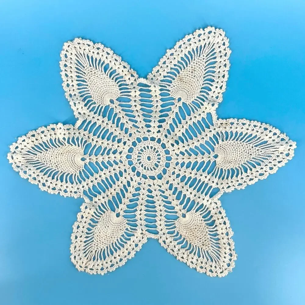 70s Crochet Doily Cottage 1970s Vintage